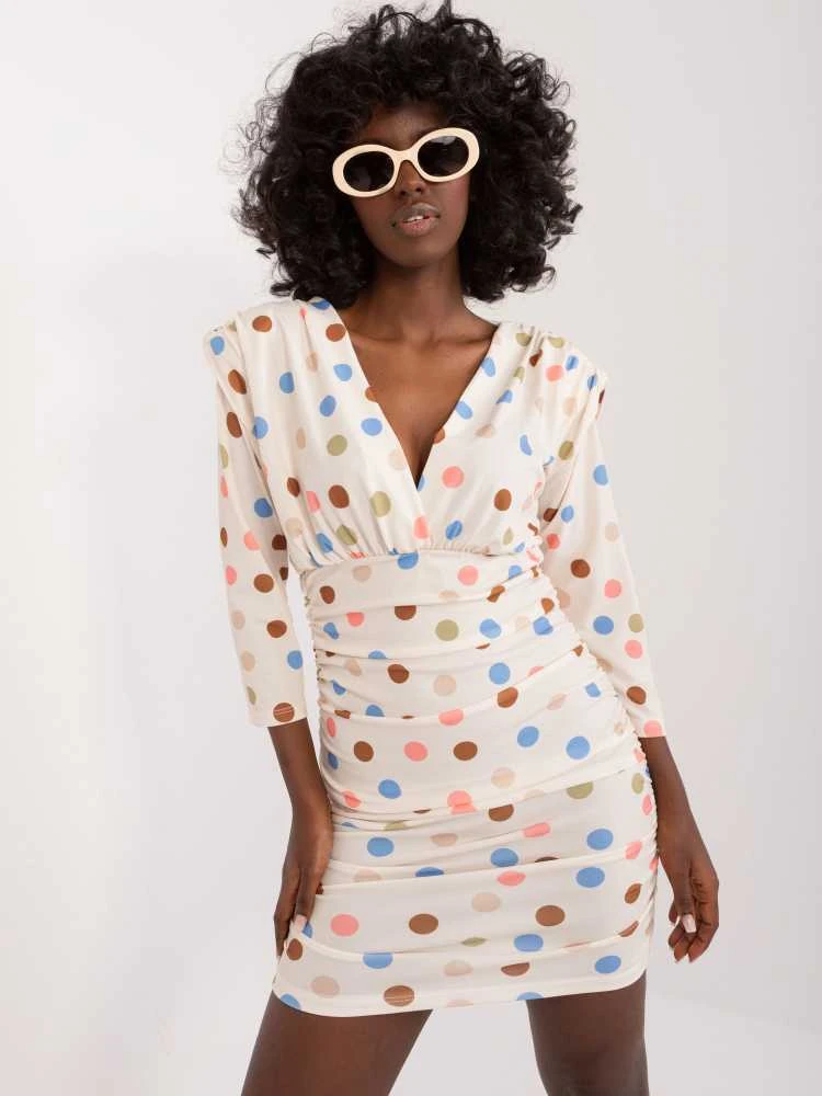 Italy Moda Suknelė-DHJ-SK-17311.87-ekru