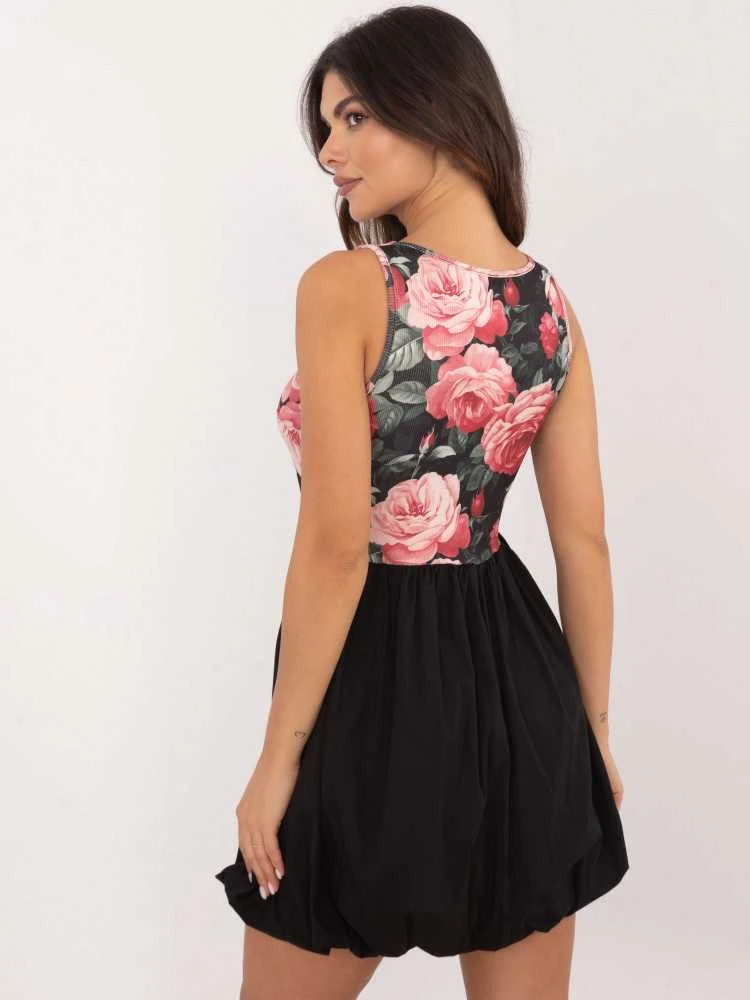 Italy Moda Suknelė-DHJ-SK-19805-2,65-juoda-rožinė