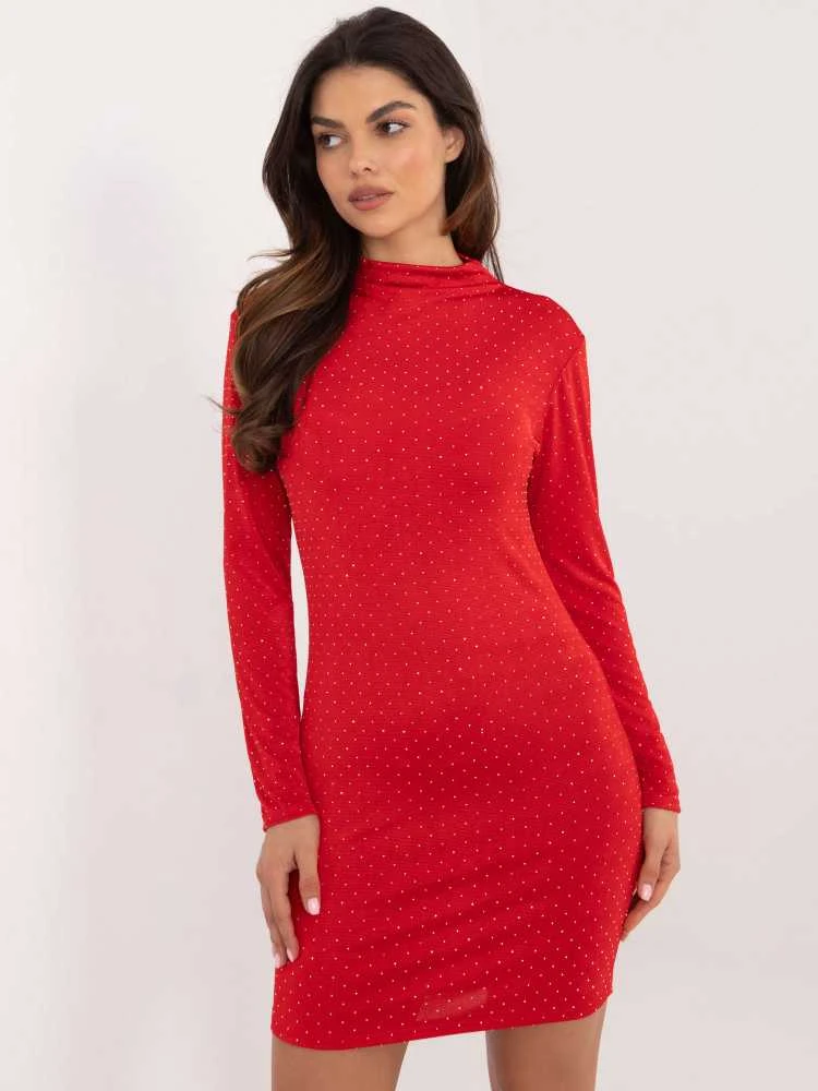 Italy Moda Suknelė-DHJ-SK-19935.35-raudona
