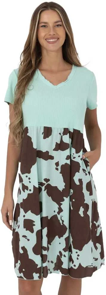 Suknelė Italy Moda Sukienka-DHJ-SK-253701.80-mietowy