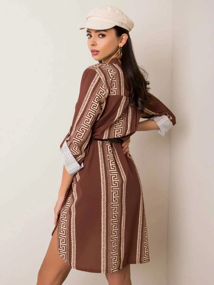 Italy Moda Suknelė-DHJ-SK-5766D.13-ruda