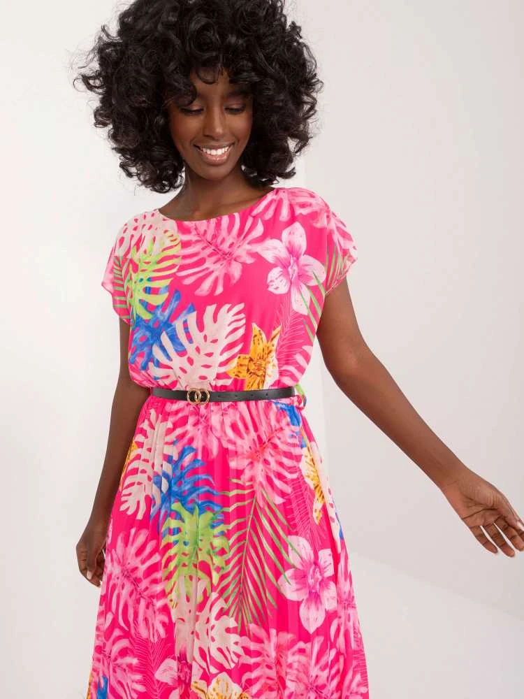 Italy Moda Suknelė-DHJ-SK-8839-3.30-tamsiai rožinė