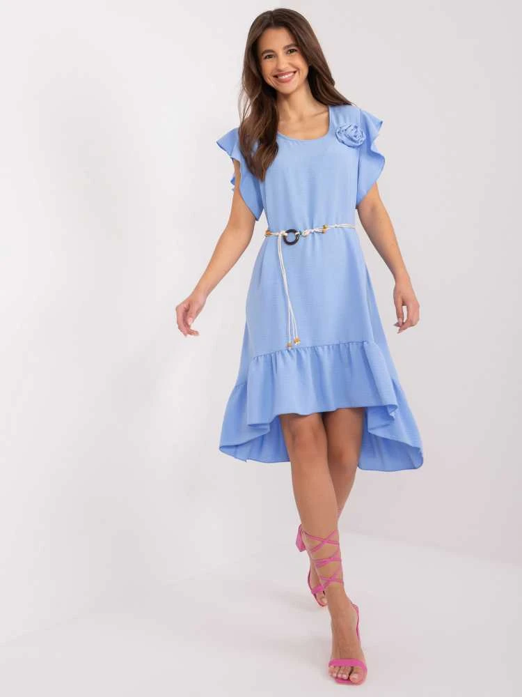 Italy Moda Suknelė-DHJ-SK-8921.98-šviesiai mėlyna