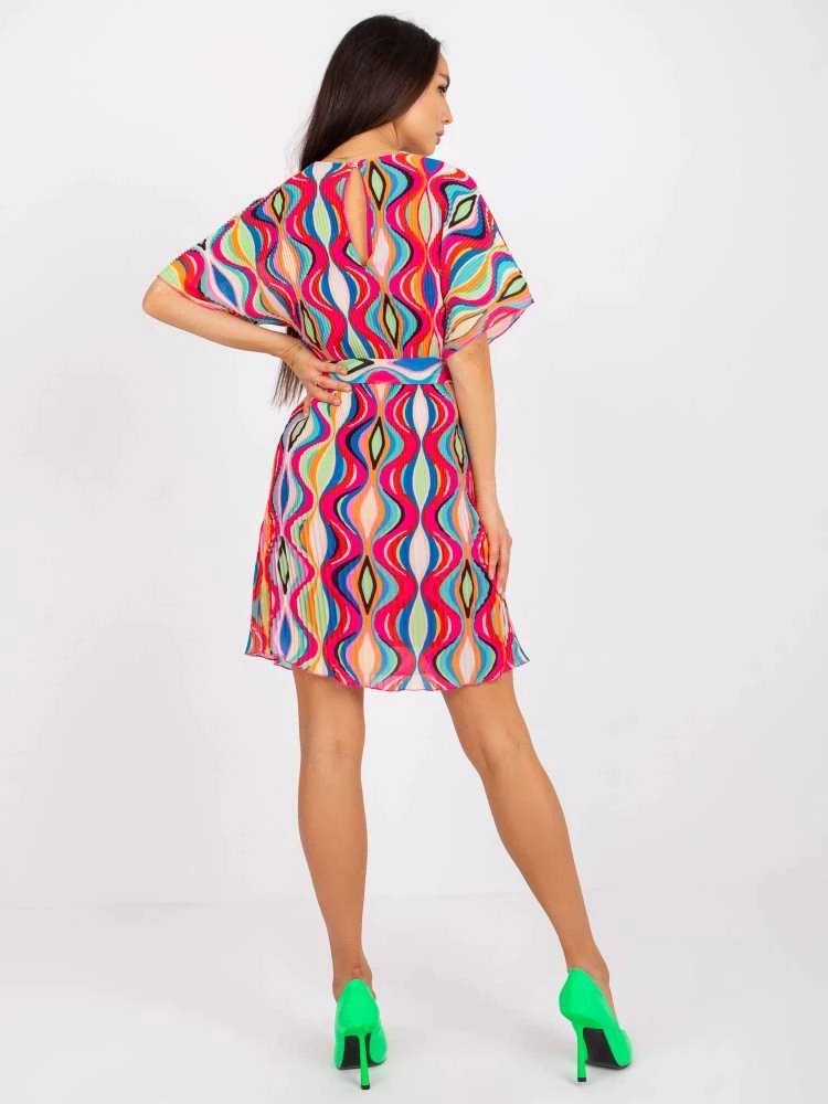 Italy Moda Suknelė-DHJ-SK-9651.51-tamsiai rožinė