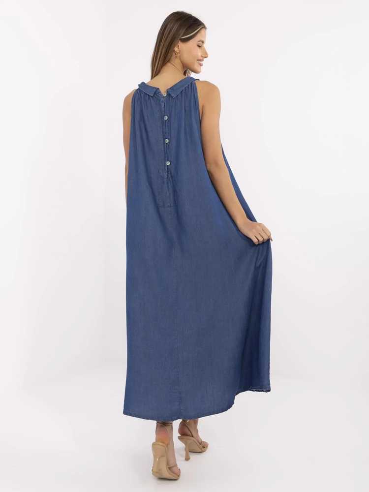 Suknelė Italy Moda Sukienka-DHJ-SK-A7969.89-ciemny mėlyna