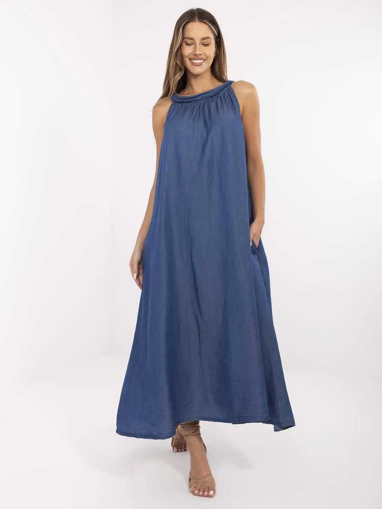 Suknelė Italy Moda Sukienka-DHJ-SK-A7969.89-ciemny mėlyna