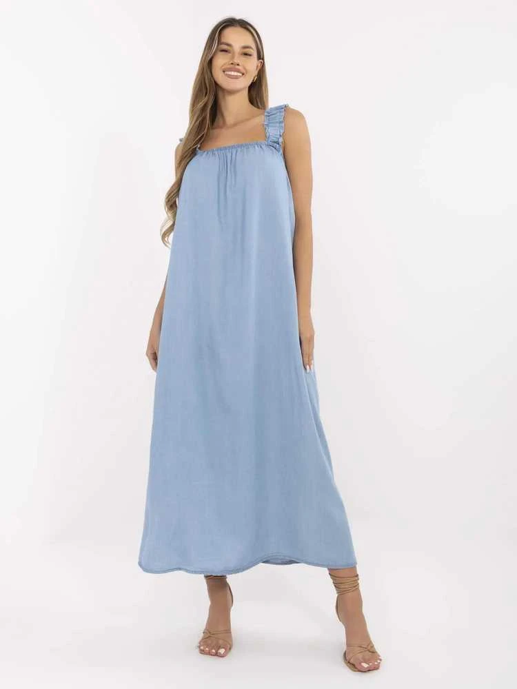 Suknelė Italy Moda Sukienka-DHJ-SK-A9197.90-mėlyna