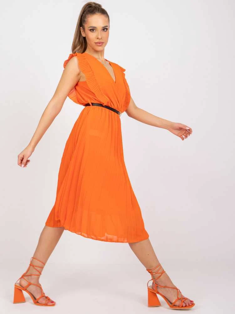 Italy Moda Suknelė-DHJ-SK-N13198-1,22-oranžinė