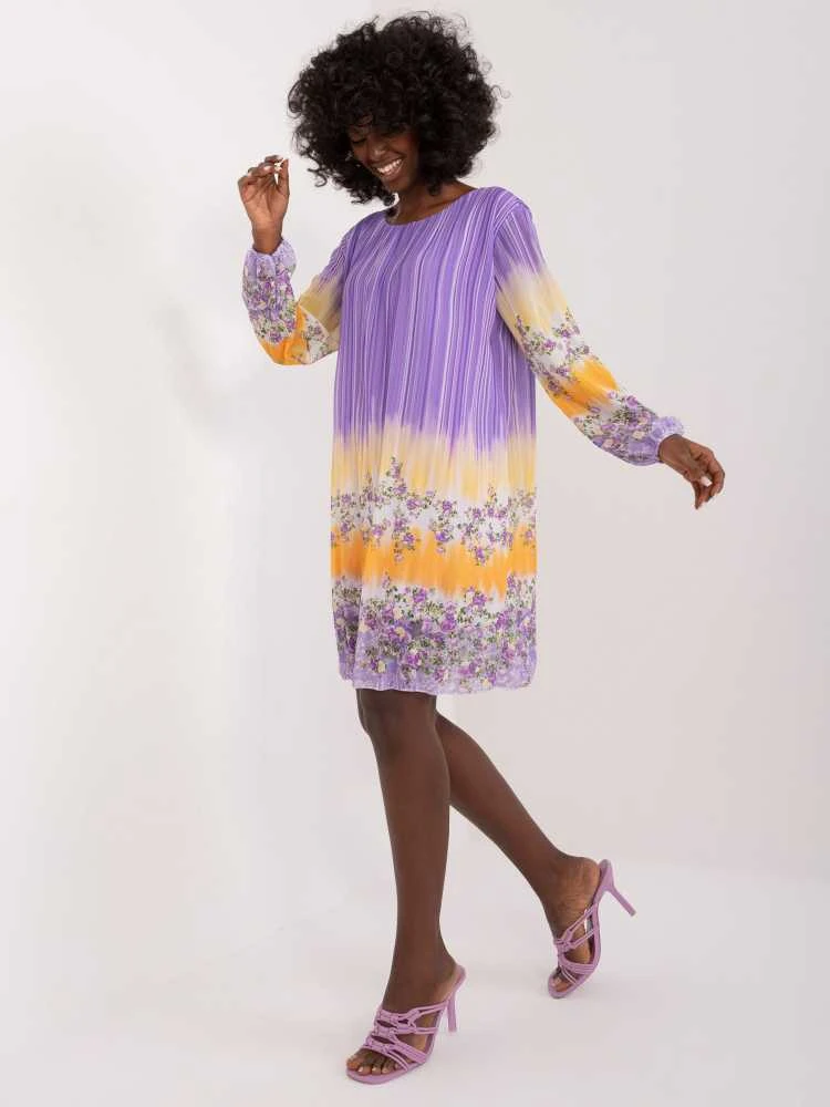 Italy Moda Suknelė-DHJ-SK-N8524.14X-violetinė