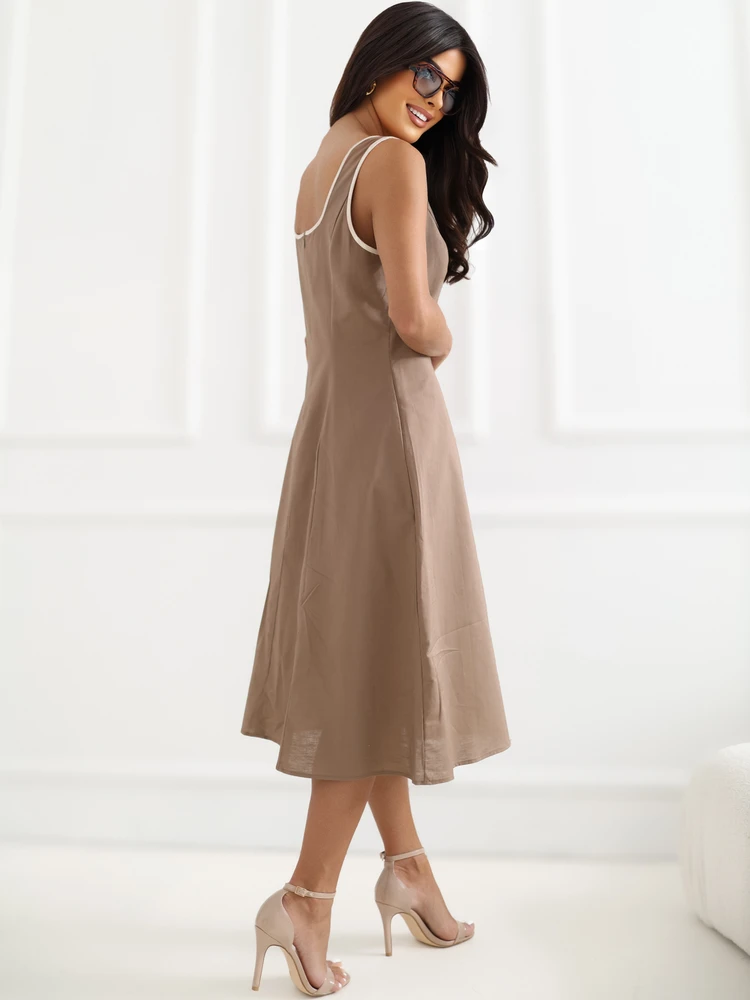 Suknelė Italy Moda Sukienka-IR-SK-J172902.74-ruda