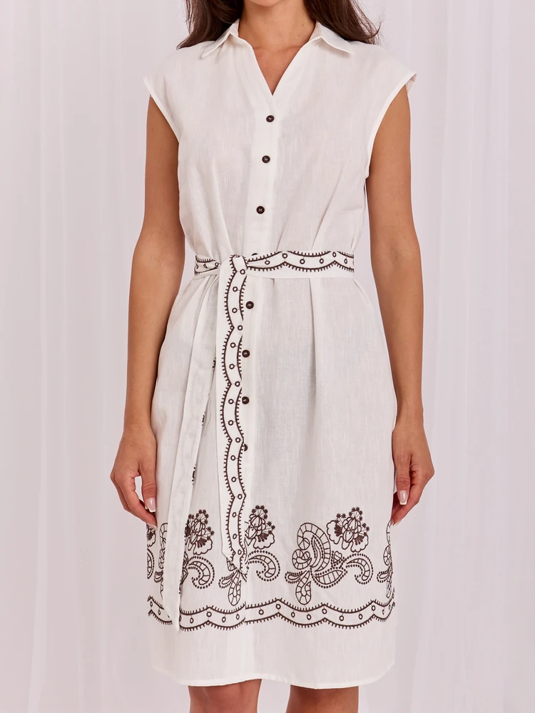 Suknelė Italy Moda Sukienka-IR-SK-J172906.99-ecru