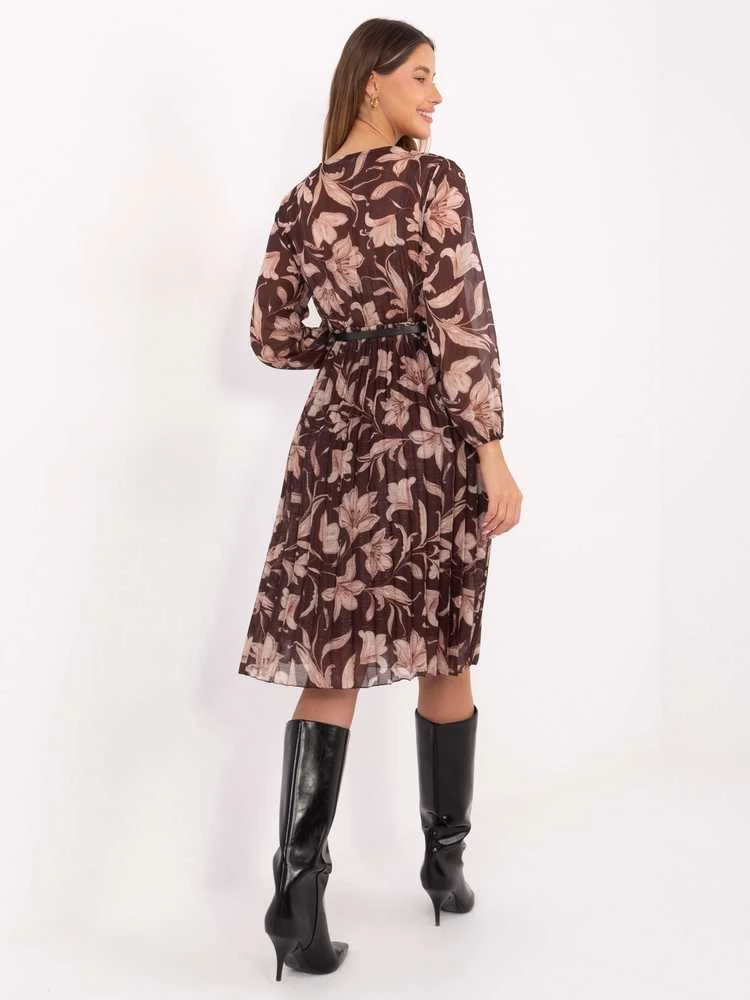 Suknelė Italy Moda Sukienka-IT-SK-10536-1.16P-ruda