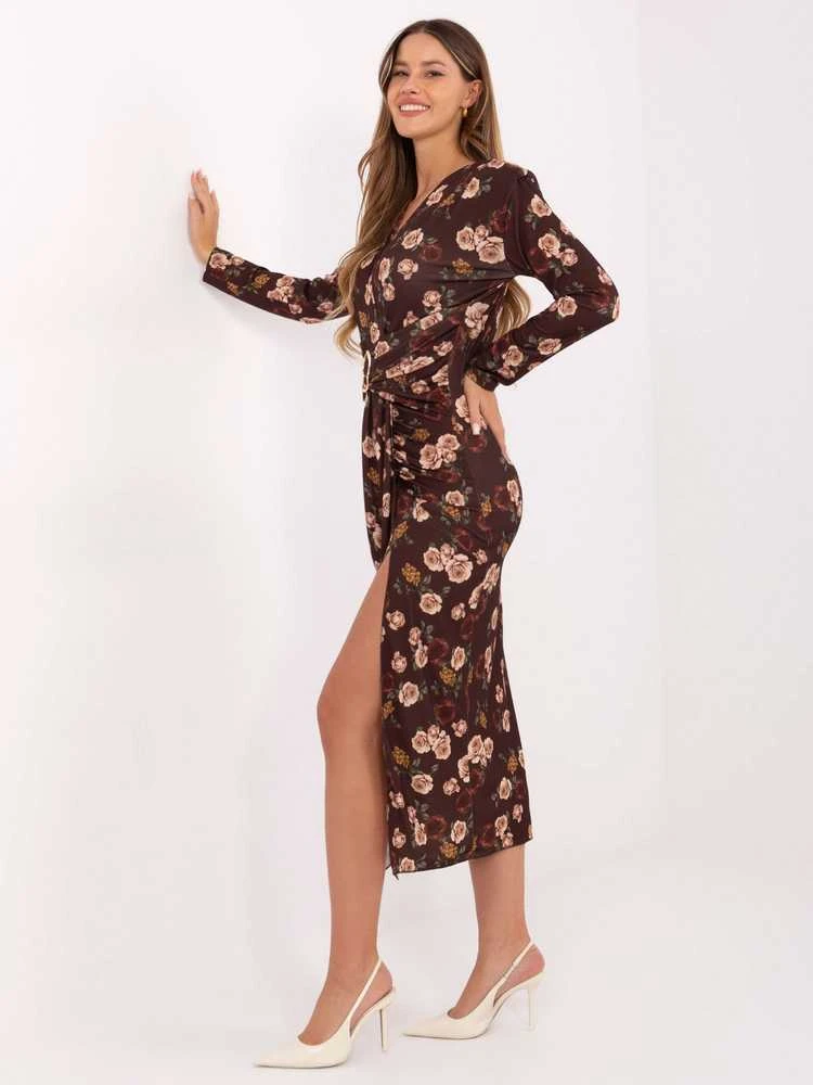 Suknelė Italy Moda Sukienka-IT-SK-21625-2.28-ruda