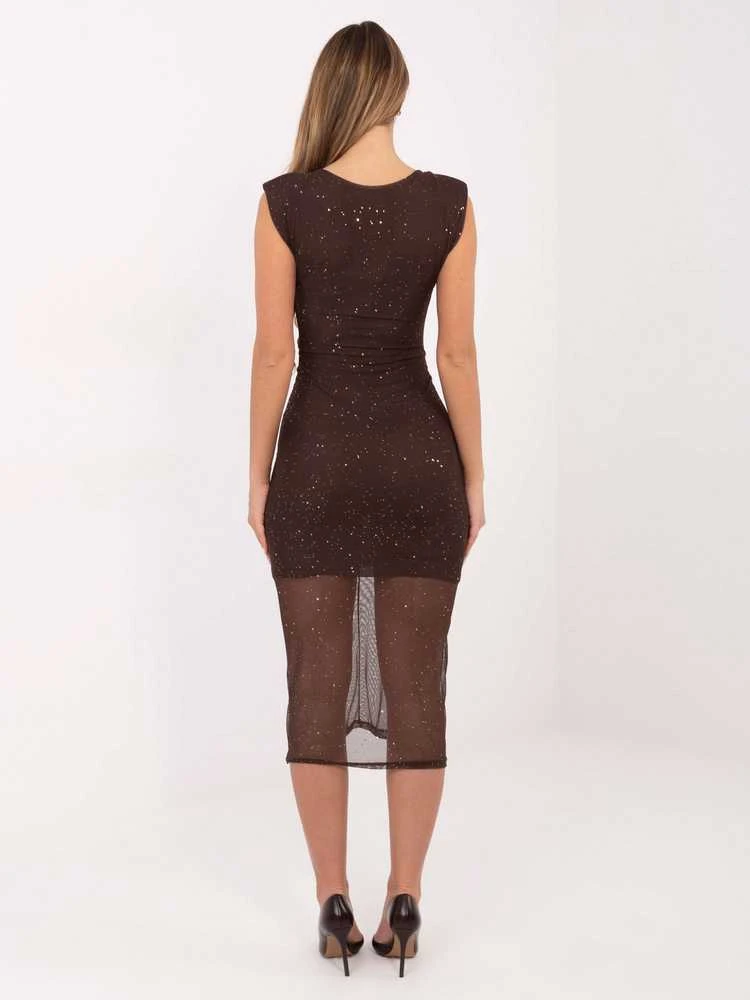 Suknelė Italy Moda Sukienka-IT-SK-21931.13-ruda