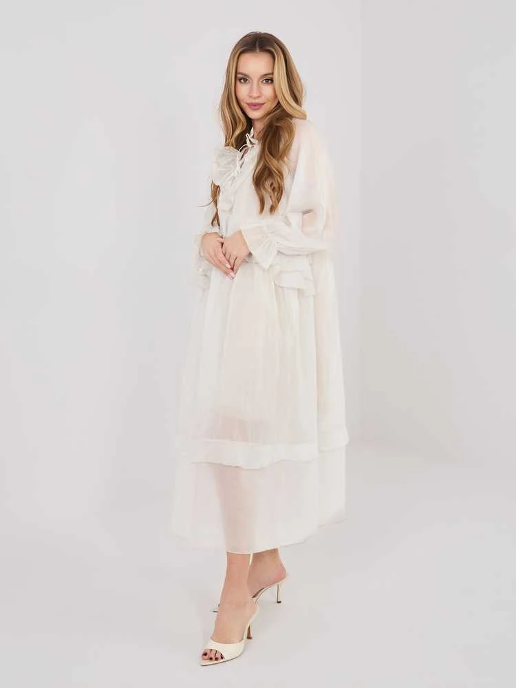 Suknelė Italy Moda Sukienka-IT-SK-51600.19-jasny smėlio spalva