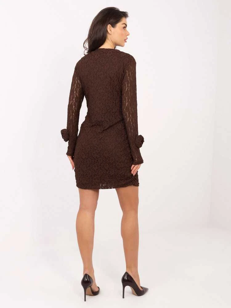 Suknelė Italy Moda Sukienka-IT-SK-9913.30-ciemny ruda