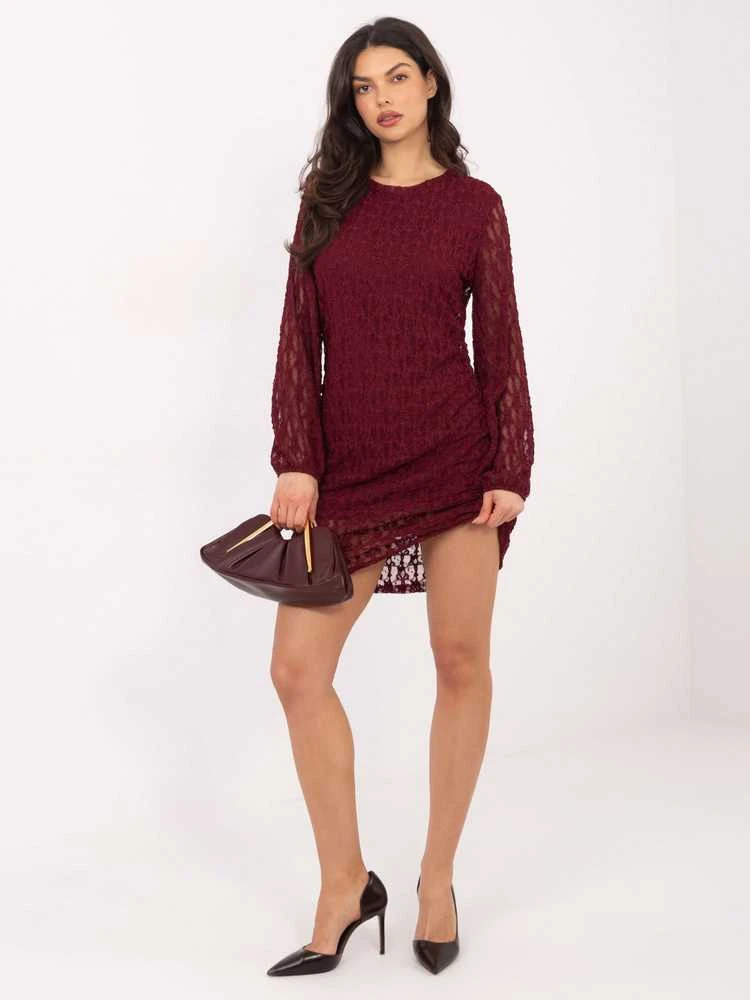 Suknelė Italy Moda Sukienka-IT-SK-9975.99-bordinė