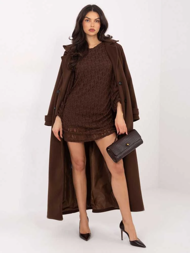 Suknelė Italy Moda Sukienka-IT-SK-9975.99-ruda