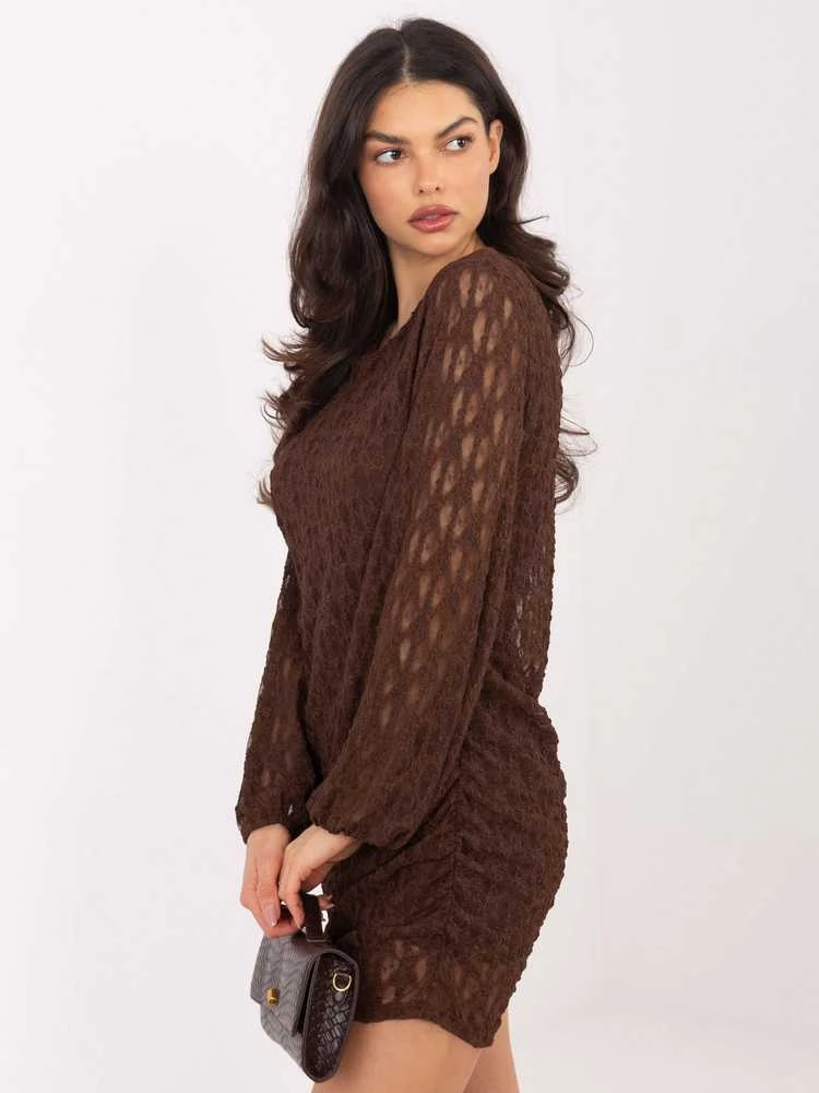 Suknelė Italy Moda Sukienka-IT-SK-9975.99-ruda