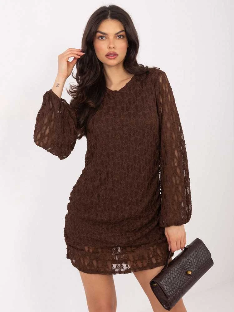 Suknelė Italy Moda Sukienka-IT-SK-9975.99-ruda