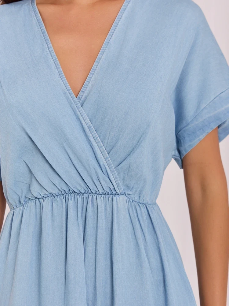 Suknelė Italy Moda Sukienka-IT-SK-A8098TSNZ.93-šviesiai mėlyna