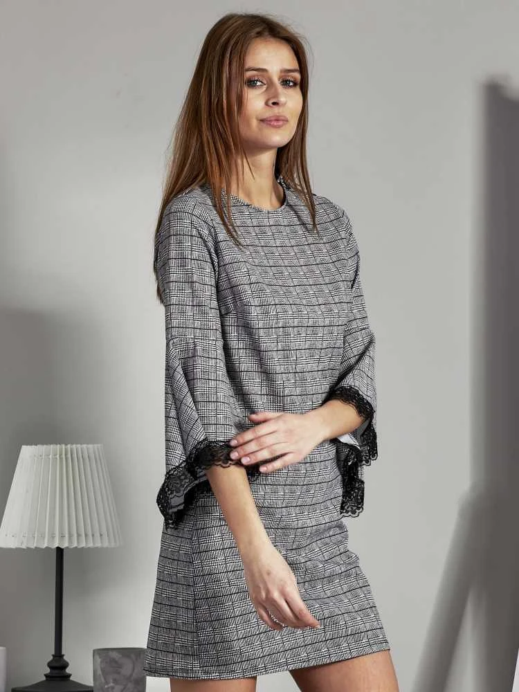 Suknelė Italy Moda Sukienka-MI-SK-17331.91-juoda-balta