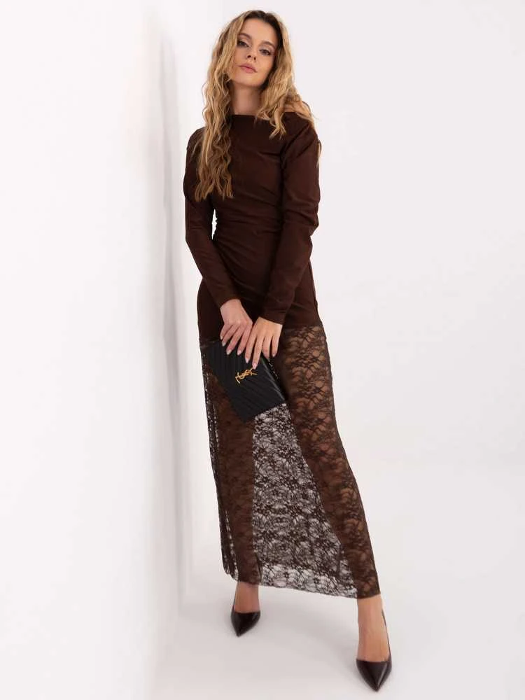 Suknelė Italy Moda Sukienka-MI-SK-3310.63-ruda