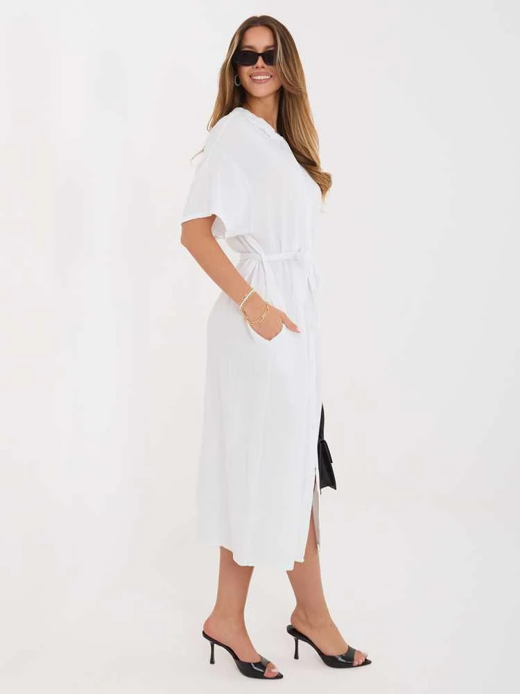 Suknelė Italy Moda Sukienka-MI-SK-3426.91-balta
