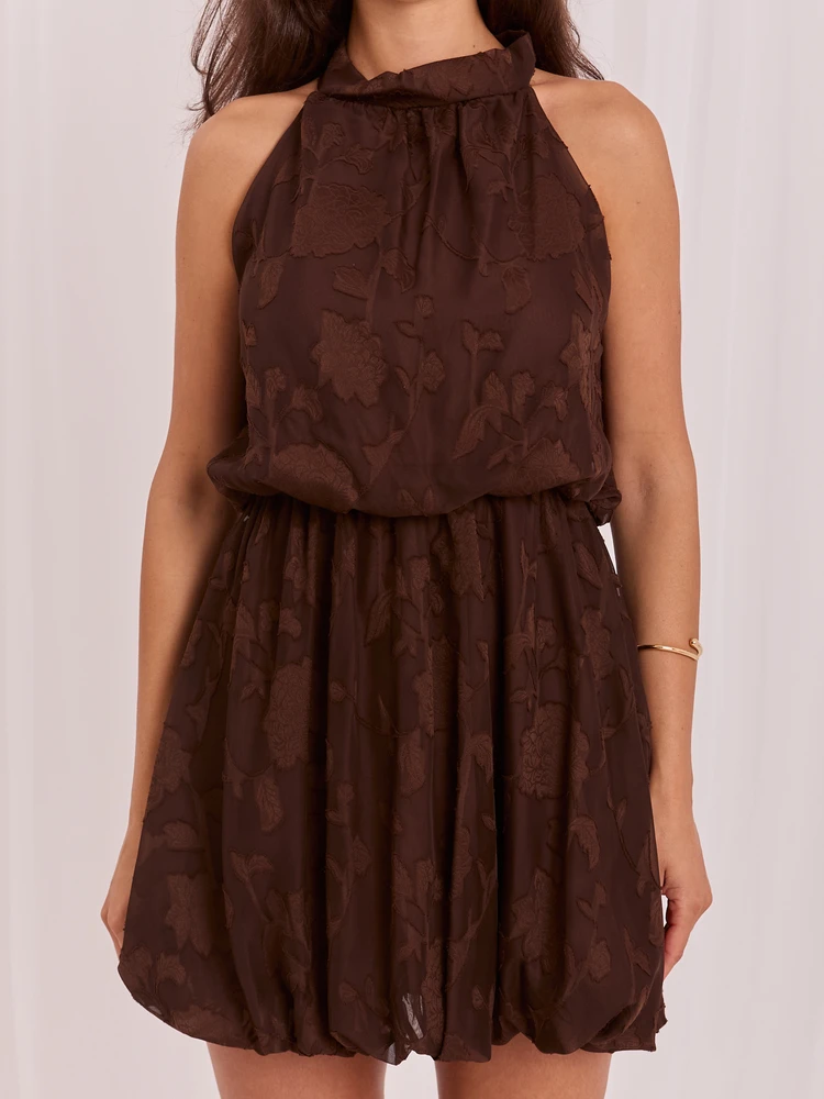 Suknelė Italy Moda Sukienka-MI-SK-3929861.10-ruda