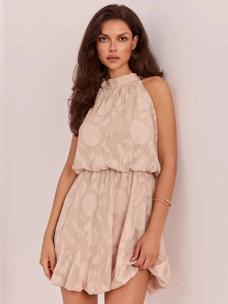 Suknelė Italy Moda Sukienka-MI-SK-3929861.10-smėlio spalva