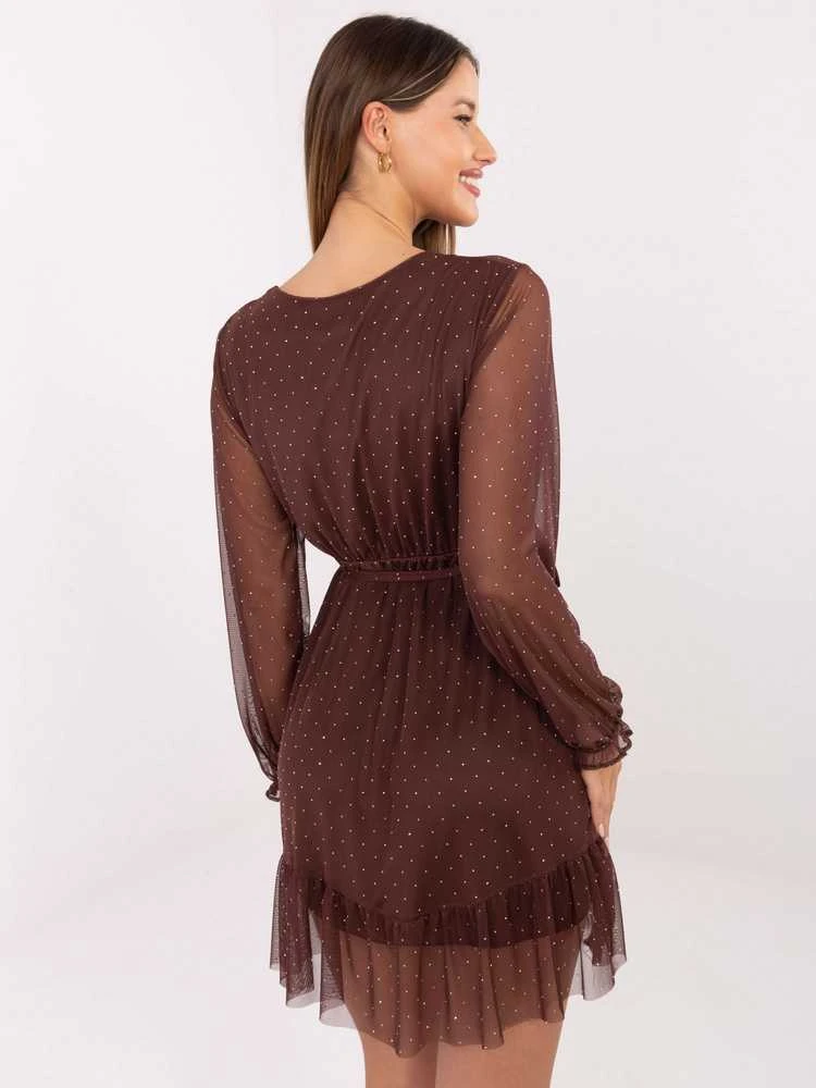 Suknelė Italy Moda Sukienka-MI-SK-61430.62-ruda