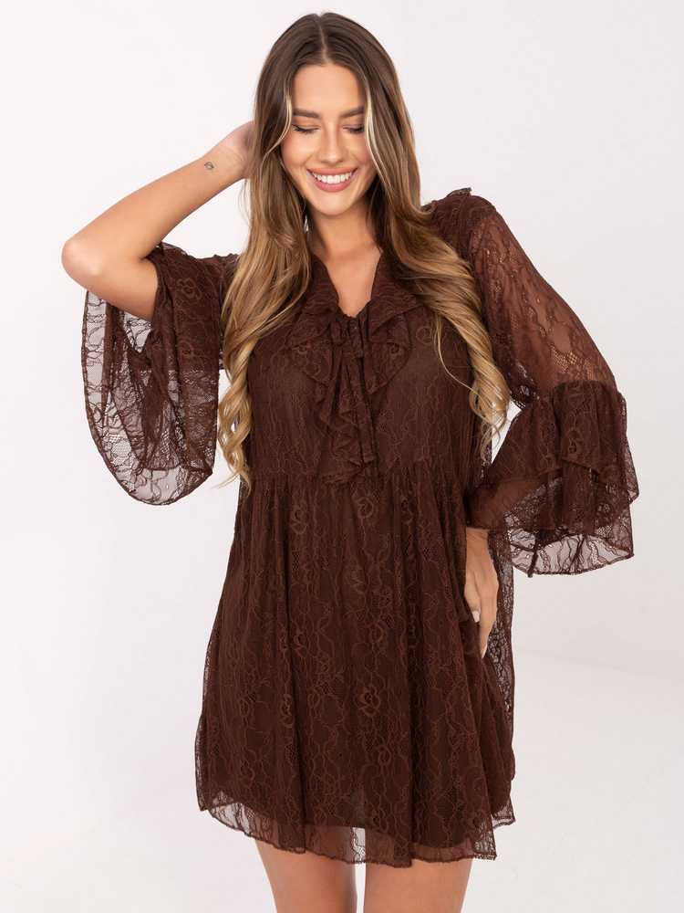 Suknelė Italy Moda Sukienka-MI-SK-62435.16-ruda