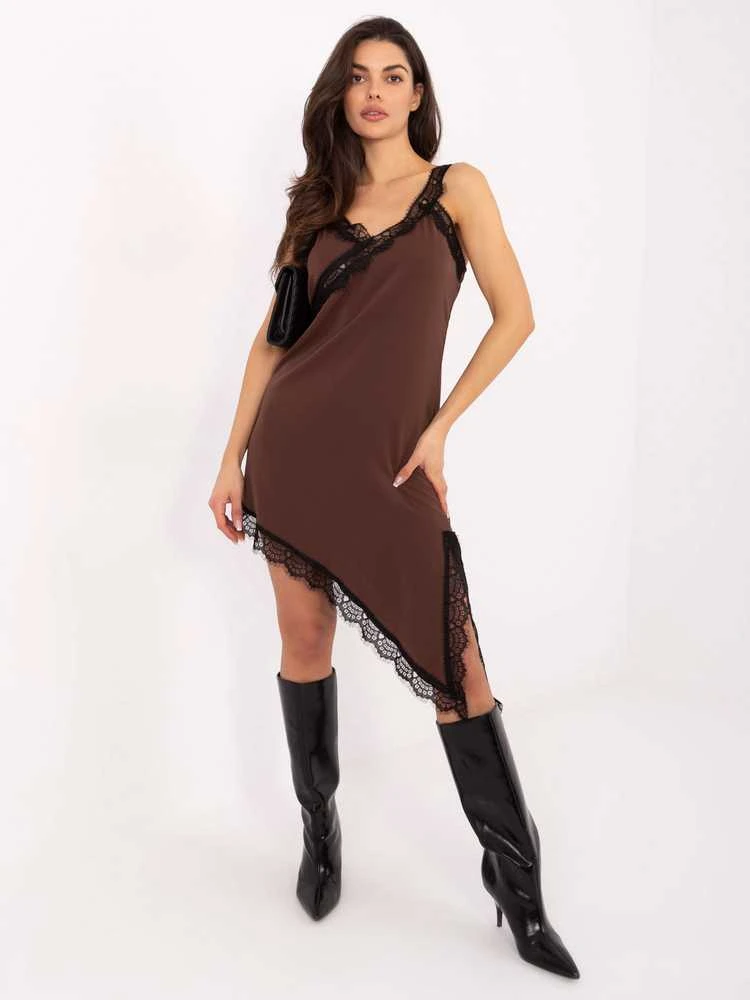 Suknelė Italy Moda Sukienka-MI-SK-62478.26-ruda