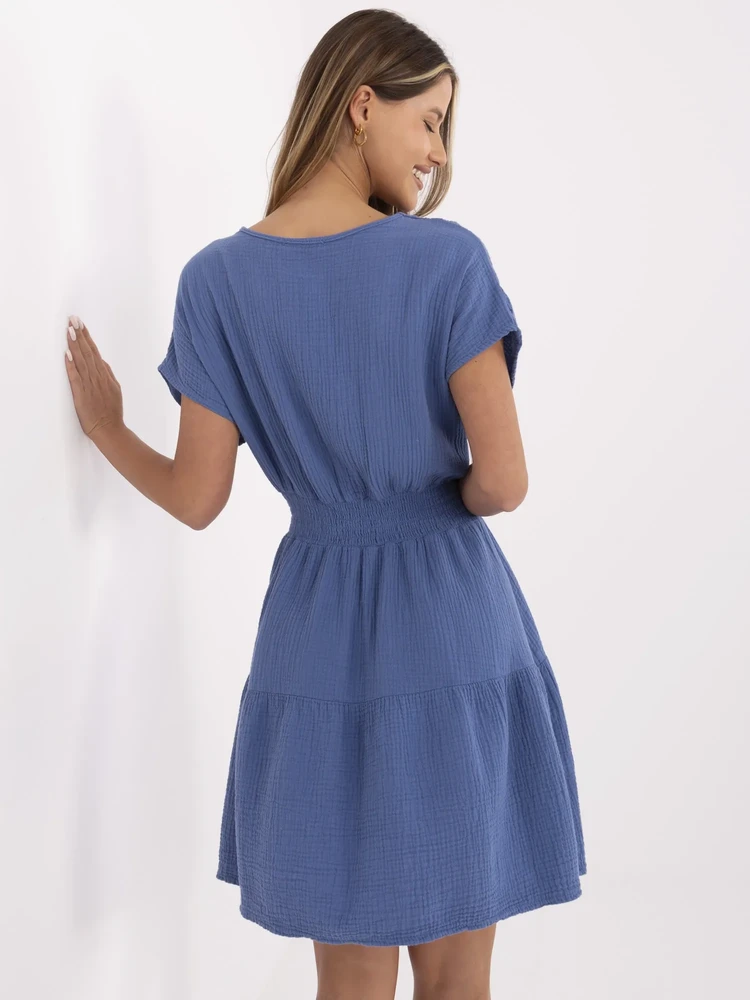 Suknelė Italy Moda Sukienka-MI-SK-92160.00-ciemny mėlyna