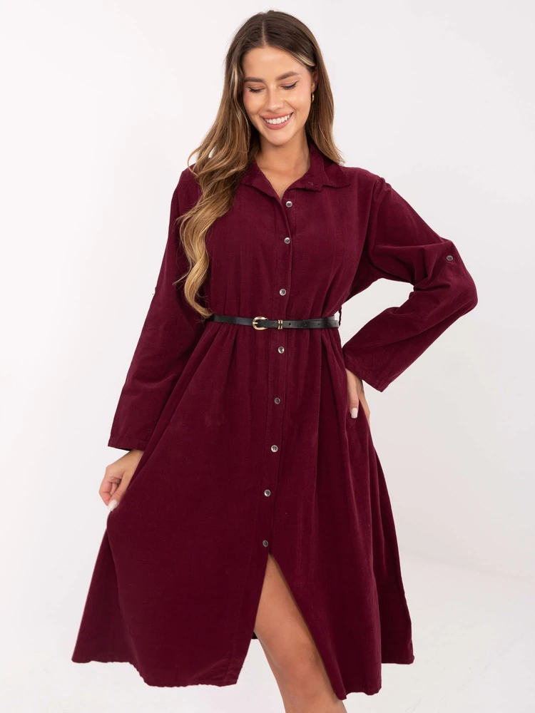 Suknelė Italy Moda Sukienka-MI-SK-92400.17-bordinė