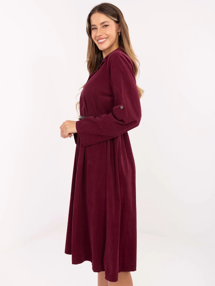 Suknelė Italy Moda Sukienka-MI-SK-92400.17-bordinė