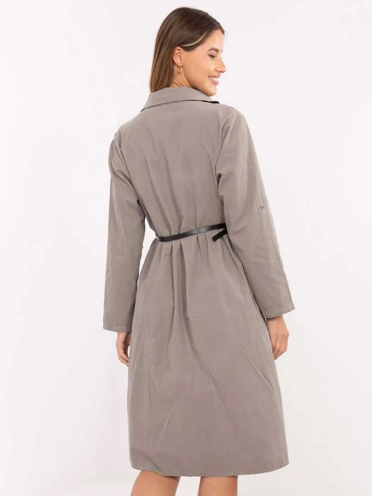 Suknelė Italy Moda Sukienka-MI-SK-92400.17-ciemny bezowy