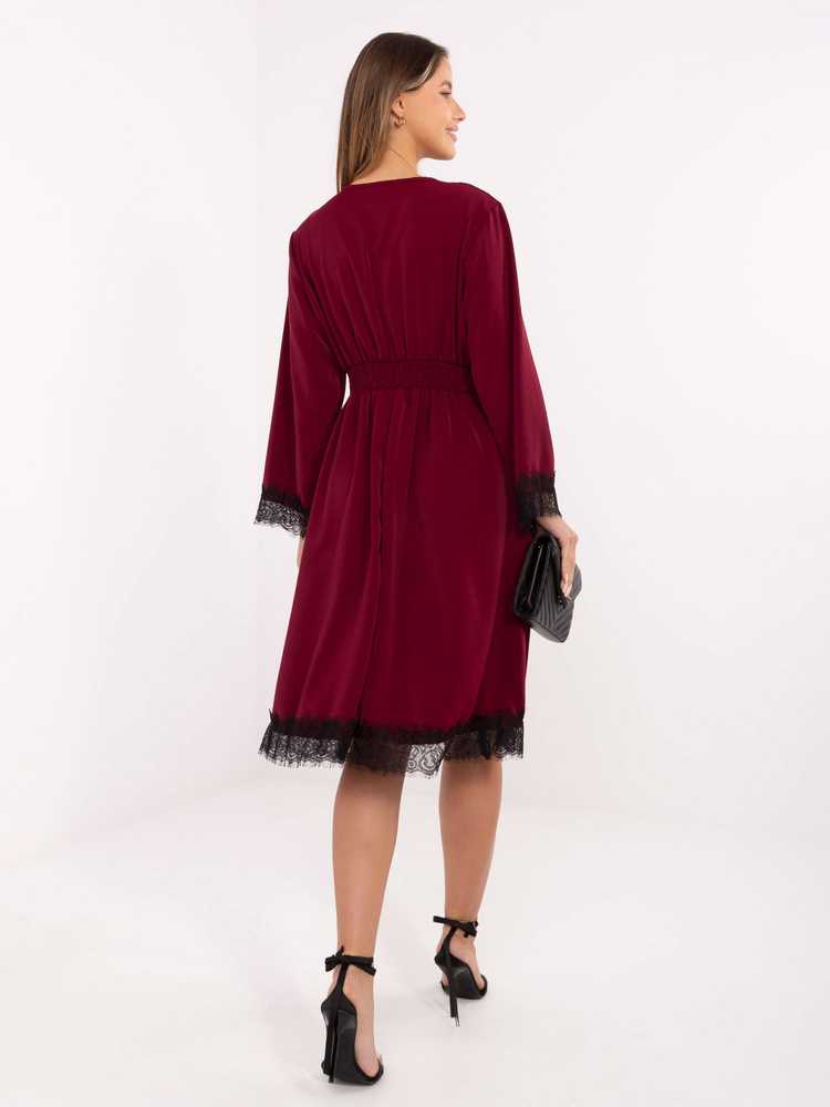 Suknelė Italy Moda Sukienka-MI-SK-92477.18P-bordinė