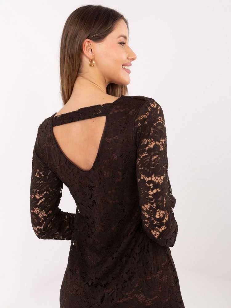 Suknelė Italy Moda Sukienka-MI-SK-A1418.36-ruda