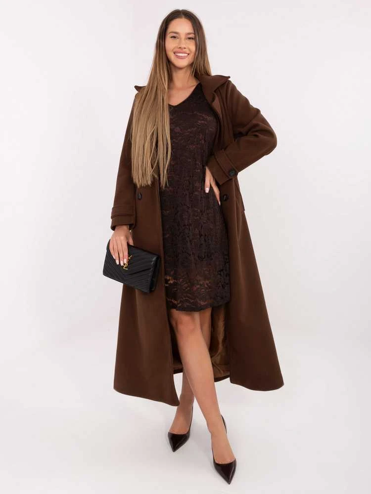 Suknelė Italy Moda Sukienka-MI-SK-A1418.36-ruda