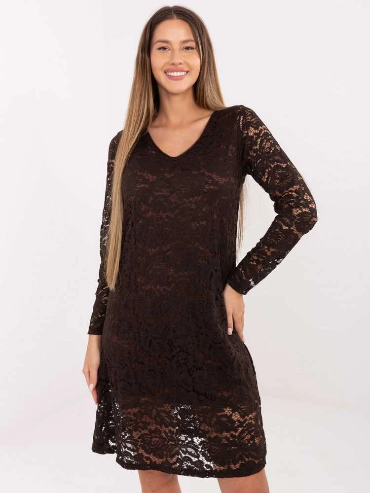 Suknelė Italy Moda Sukienka-MI-SK-A1418.36-ruda