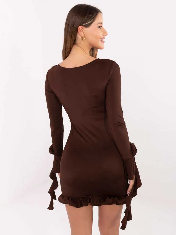Suknelė Italy Moda Sukienka-MI-SK-A1565.80-ruda