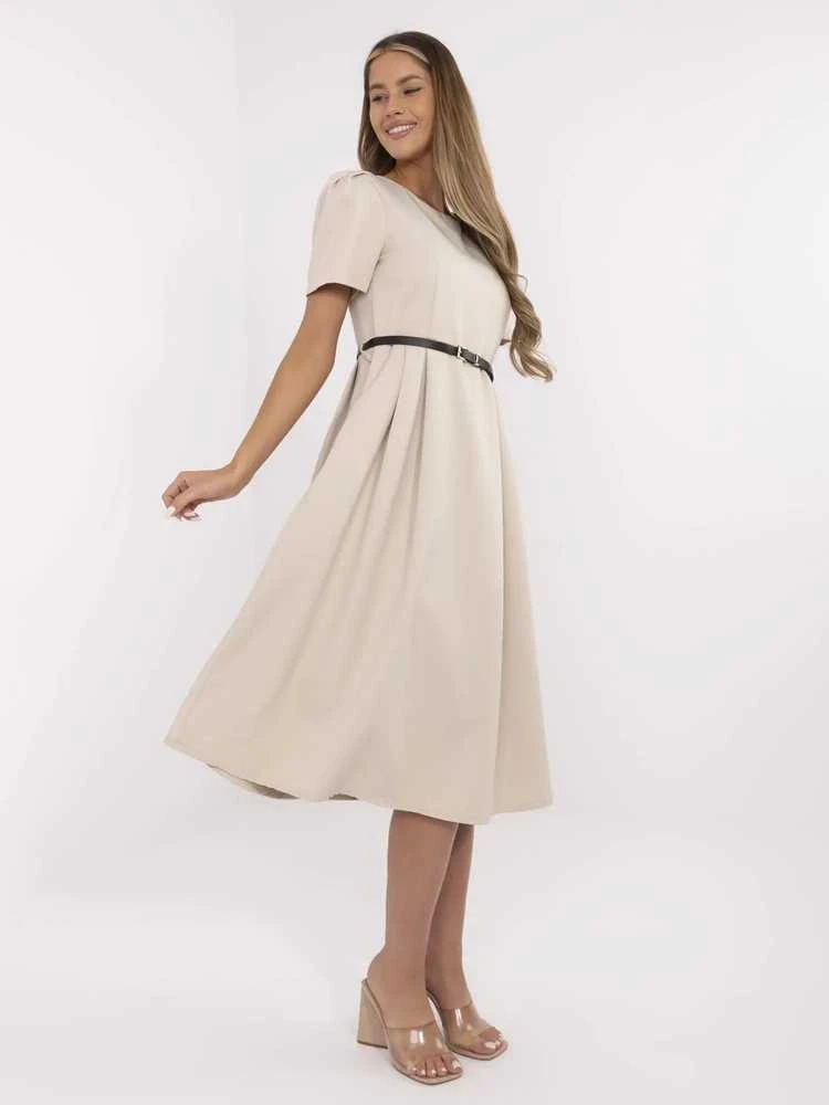 Suknelė Italy Moda Sukienka-MI-SK-A2328.41-smėlio spalva