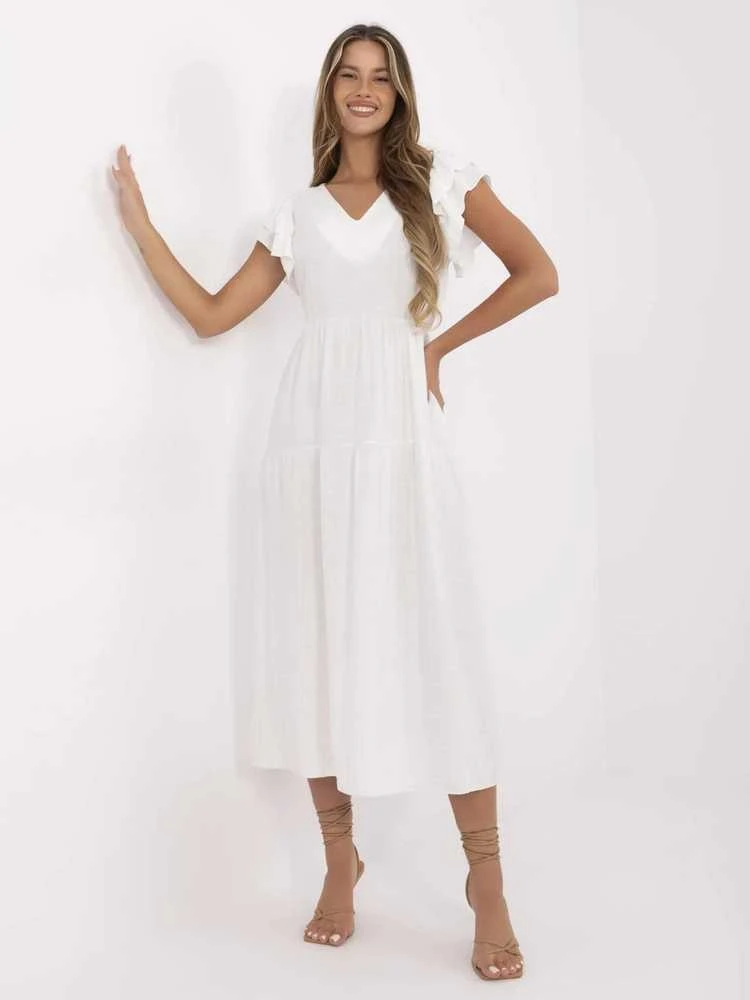 Suknelė Italy Moda Sukienka-MI-SK-A2489.21-ecru