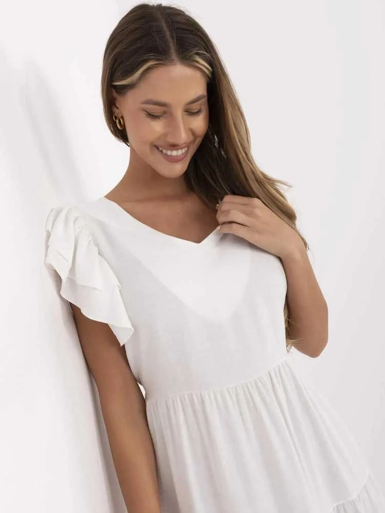 Suknelė Italy Moda Sukienka-MI-SK-A2489.21-ecru