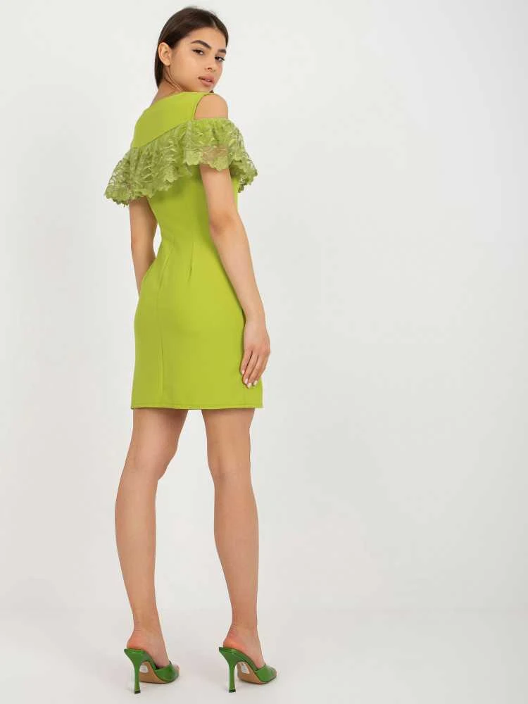Lakerta Suknelė-LK-SK-506332.24-lime
