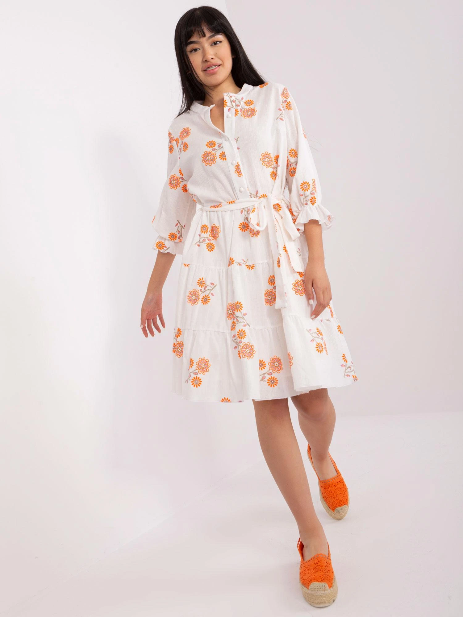 Lakerta Suknelė-LK-SK-509346.85-oranžinė