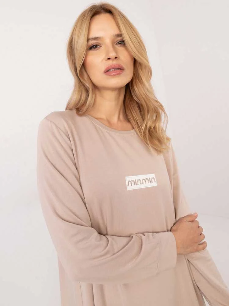 Relevance Suknelė-RV-SK-A-165.61-smėlio spalvos