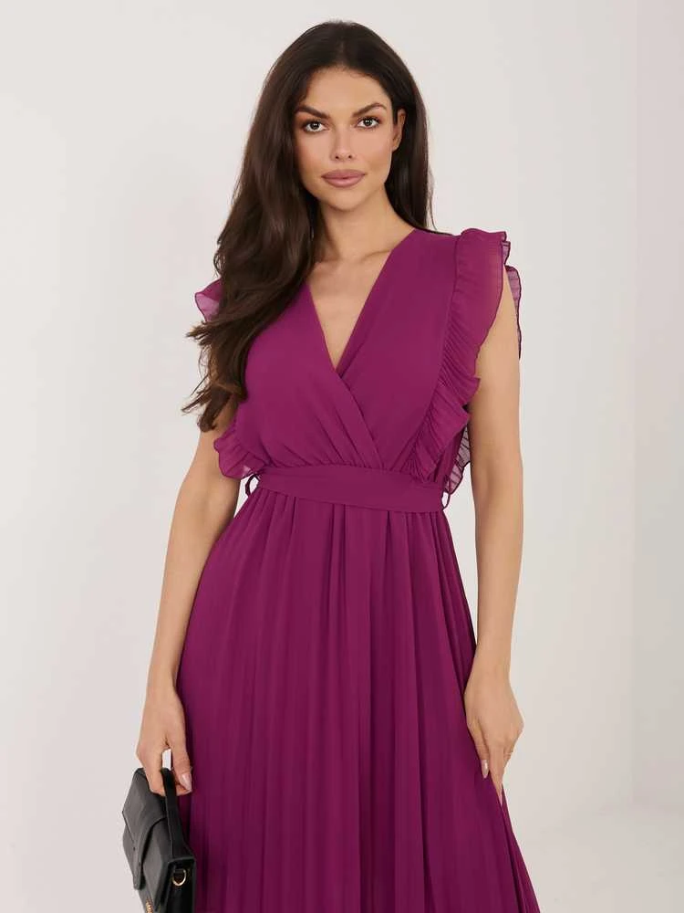 Suknelė Rue Paris Sukienka-IT-SK-13166.60-ciemny violetinė