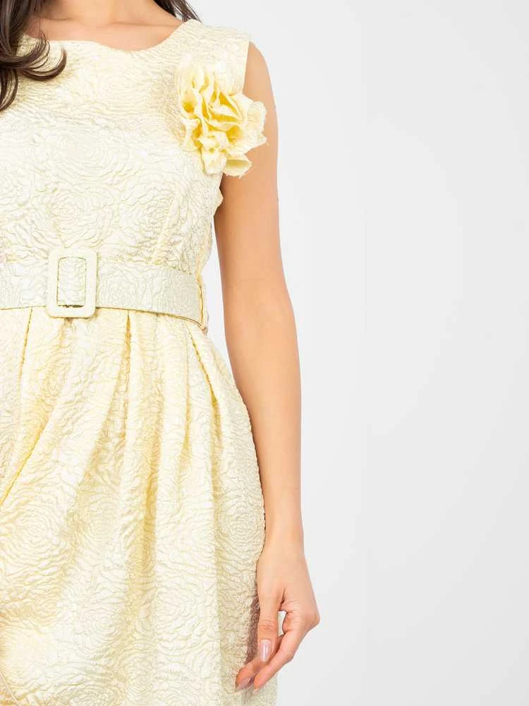 Suknelė Rue Paris Sukienka-IT-SK-21861.86-jasny geltona